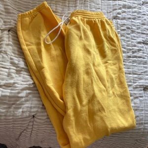 Vintage yellow sweatpants
